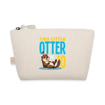 This Otter Is 10 - Cute Birthday Motif - Organic Pouch - nature - Front