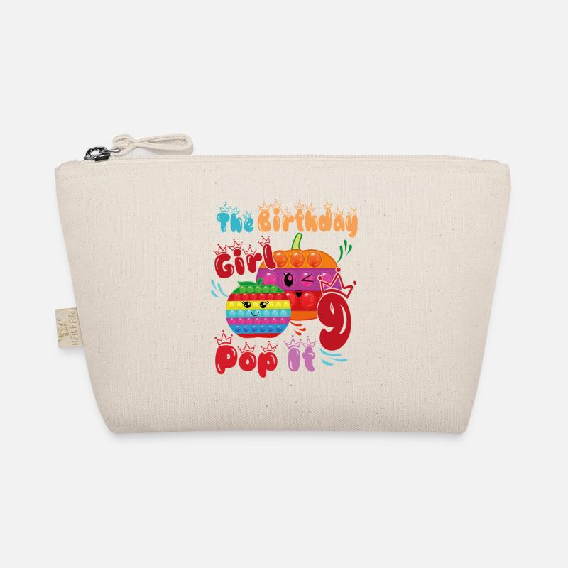 La fille d’anniversaire Pop It9 Trousse biologique