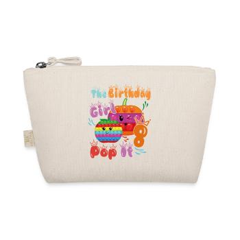 The Birthday Girl Pop-It 8 - Organic Pouch - nature - Front