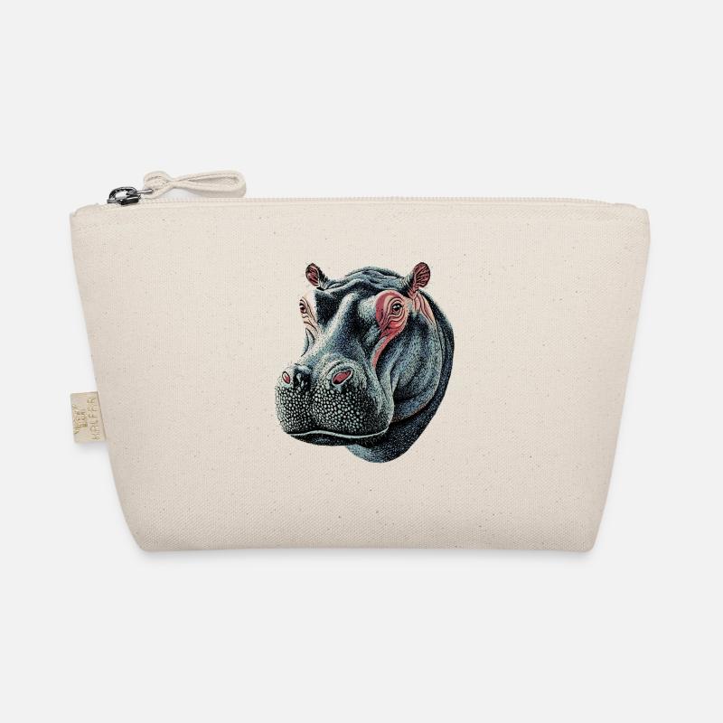 Nilpferd Flusspferd Mama Hippopotamus Cooles Hippo Bio-Täschchen