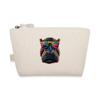 Nilpferd Flusspferd Mama Hippopotamus Cooles Hippo - Organic Pouch - nature - Front
