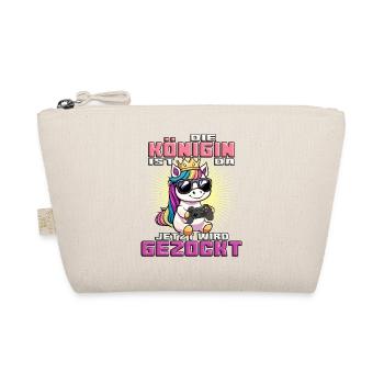 The queen is here - unicorn gambler - Organic Pouch - nature - Front