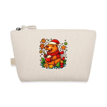 Capybara prépare des biscuits de Noël – Motif de Noël - Trousse biologique - nature - Devant