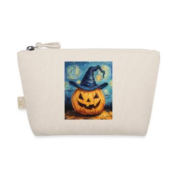 Kürbis Halloween Van Gogh Style Starry Night - Bio-Täschchen - Natur - Vorne