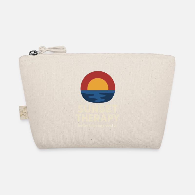 Sunset Junkie – Tropical Sunset Lover Shirt Organic Pouch