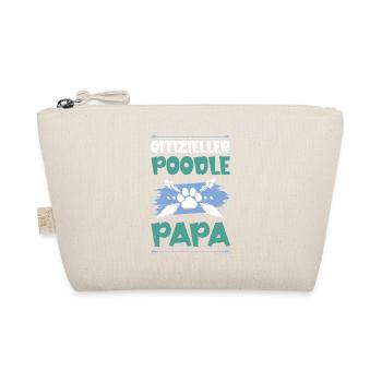 pudel hunde papa - Bio-Täschchen - Natur - Vorne