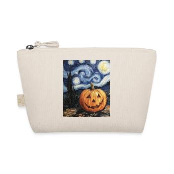 Kürbis Halloween Van Gogh Style Starry Night - Bio-Täschchen - Natur - Vorne