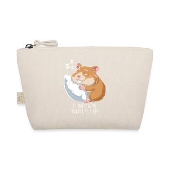 Hamster Sleeping - Organic Pouch - nature - Front