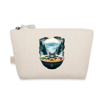 Cat ramen in the mountain panorama - Organic Pouch - nature - Front