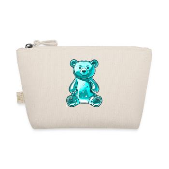 Ourson gommeux Turquoise - Trousse biologique - nature - Devant
