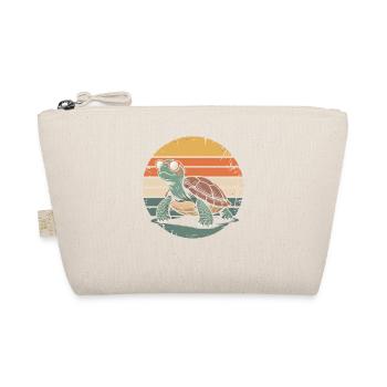 Retro turtle at sunset - Organic Pouch - nature - Front