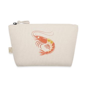 Illustration rétro de crevettes en orange - Trousse biologique - nature - Devant