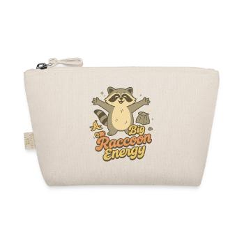 Big Raccoon Energy Humour rétro - Trousse biologique - nature - Devant