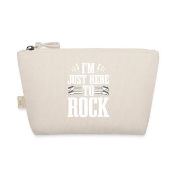 Je suis juste ici pour Rock Band Guitar Music - Trousse biologique - nature - Devant