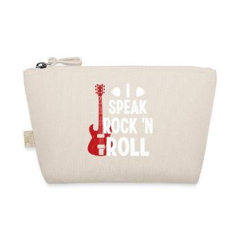 I Speak Rock 'n Roll Music Guitar Rock Band - Bio-Täschchen - Natur - Vorne