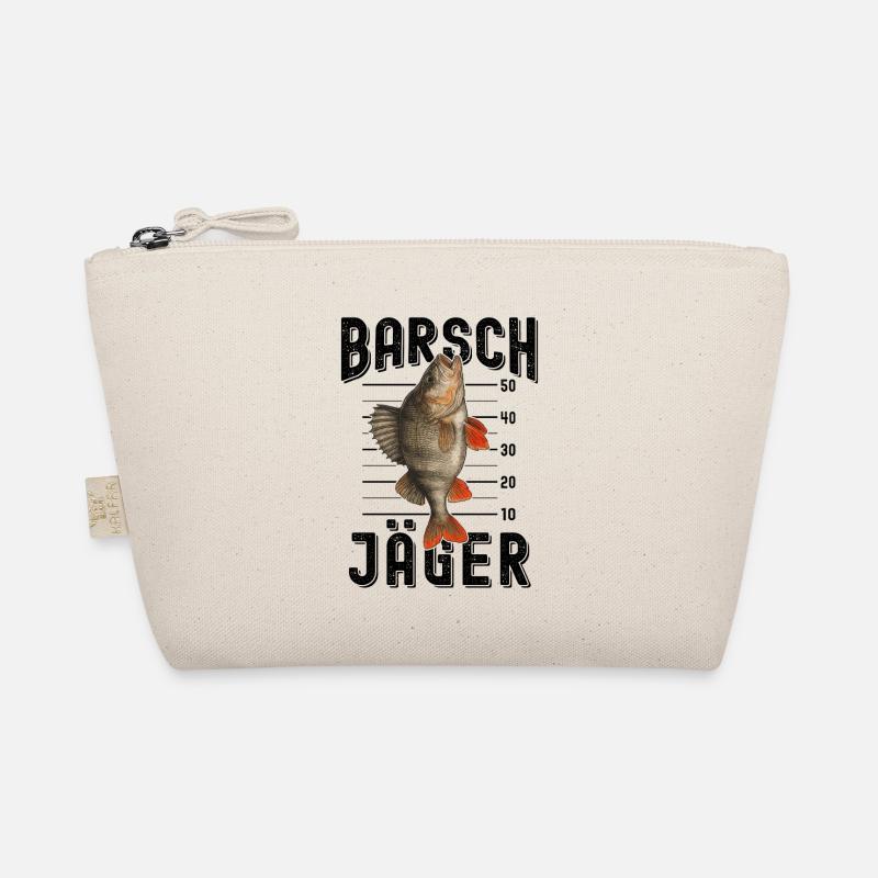 Barsch Jäger Raubfischangeln Barsche angeln - Bio-Täschchen - Natur