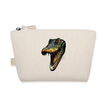 Kaiman Krokodil Alligator Reptilien Kroko Kaimane - Bio-Täschchen - Natur - Vorne