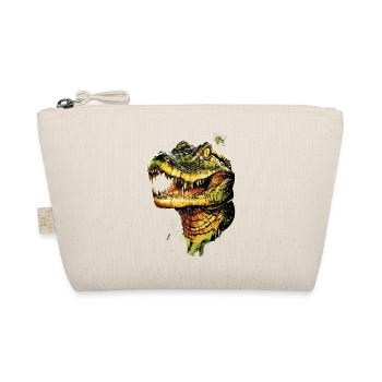 Kaiman Krokodil Alligator Reptilien Kroko Kaimane - Bio-Täschchen - Natur - Vorne