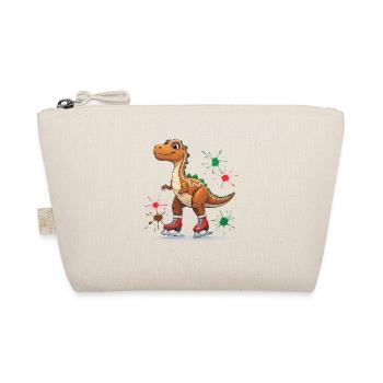 Dino Eiszauber Skater - Organic Pouch - nature - Front