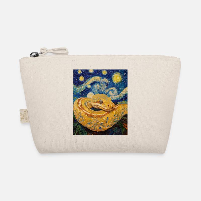 Serpent Python Style Van Gogh Nuit étoilée Trousse biologique