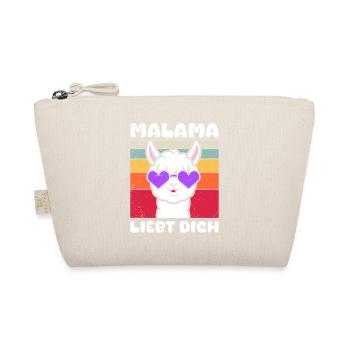 Soon to be mom MALAMA LOVES YOU Funny - Organic Pouch - nature - Front