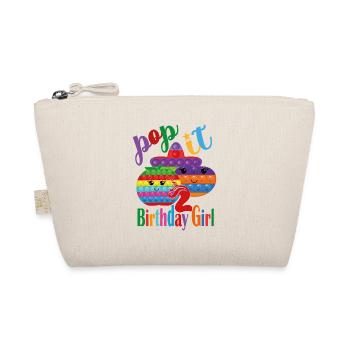 pop it Birthday girl 2 - Organic Pouch - nature - Front