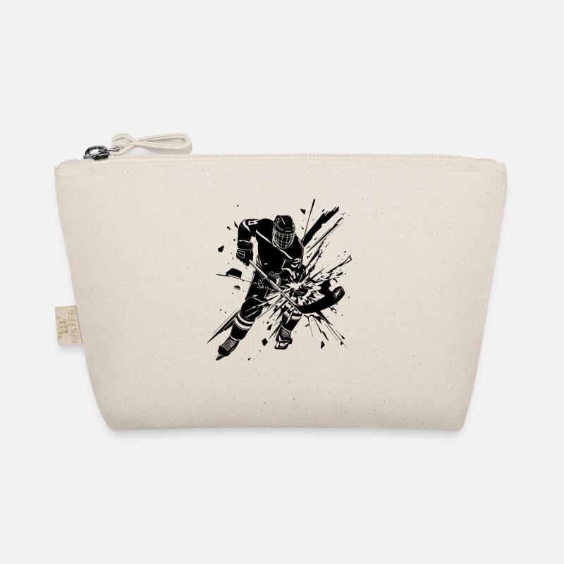 Hockey Player Art Organic Pouch