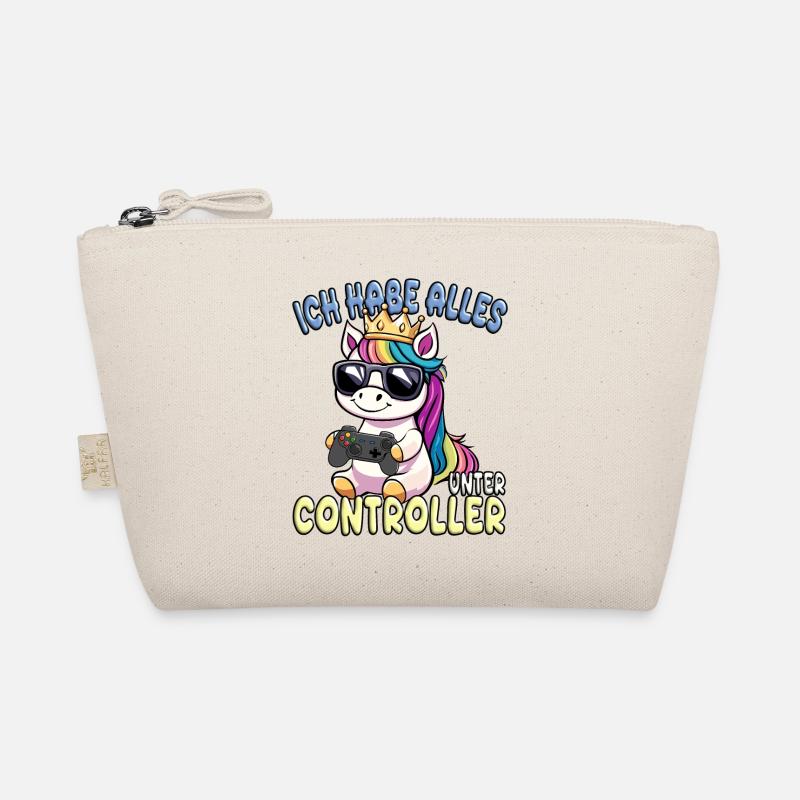 Einhorn Krone controller gaming Bio-Täschchen