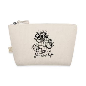 Raccoon and chicken - Organic Pouch - nature - Front