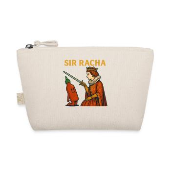 Sir Racha, lustiges Meme, Ritterschlag gegen scharfe Soße, Humor - Bio-Täschchen - Natur - Vorne
