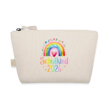 Écolier 2026 Cœur arc-en-ciel - Trousse biologique - nature - Devant