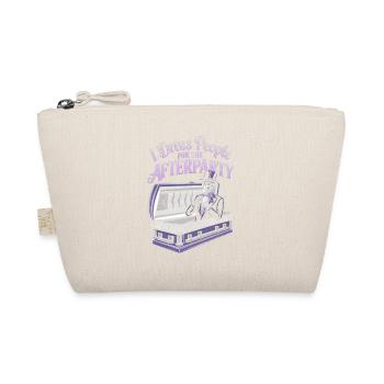 Afterparty Skeleton in Suit - Halloween - Organic Pouch - nature - Front
