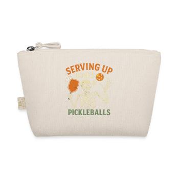 Serving Up Bones Pickleball Halloween - Bio-Täschchen - Natur - Vorne