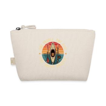 Une pagaie, une canne, un pêcheur heureux - Trousse biologique - nature - Devant