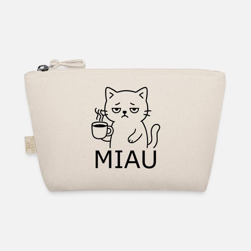 Müde Katze - Bio-Täschchen - Natur