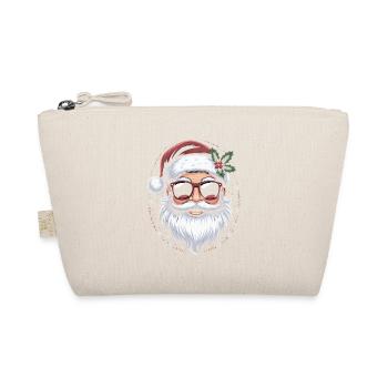 Hipster Santa mit Sonnenbrille - Bio-Täschchen - Natur - Vorne