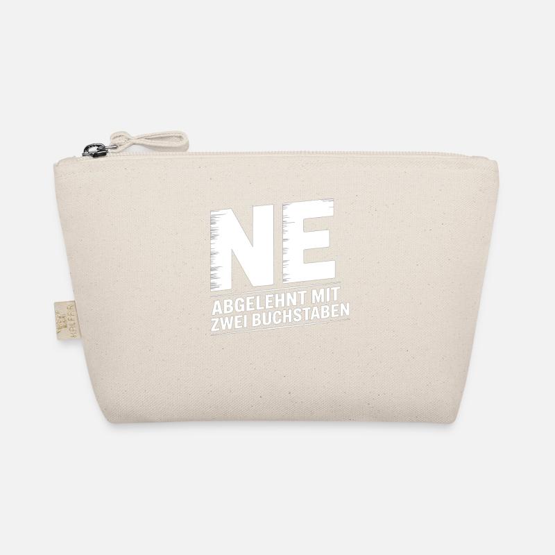 NE? Cool rejection shirt with a clear message Organic Pouch