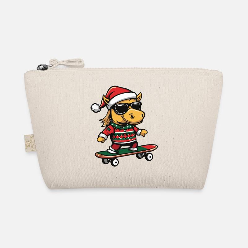 Horse Christmas Funny Organic Pouch