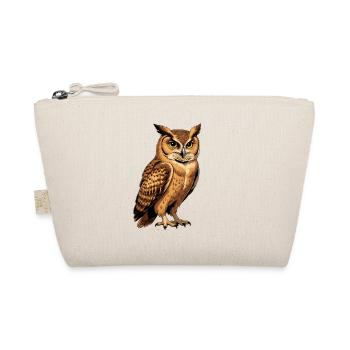 Portrait de chouette fauve dans des tons naturels - Trousse biologique - nature - Devant