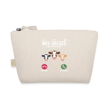 My cows call me farmer and breeding humor - Organic Pouch - nature - Front