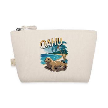 Oahu Tropical Seal Beach Paradise Scene - Organic Pouch - nature - Front