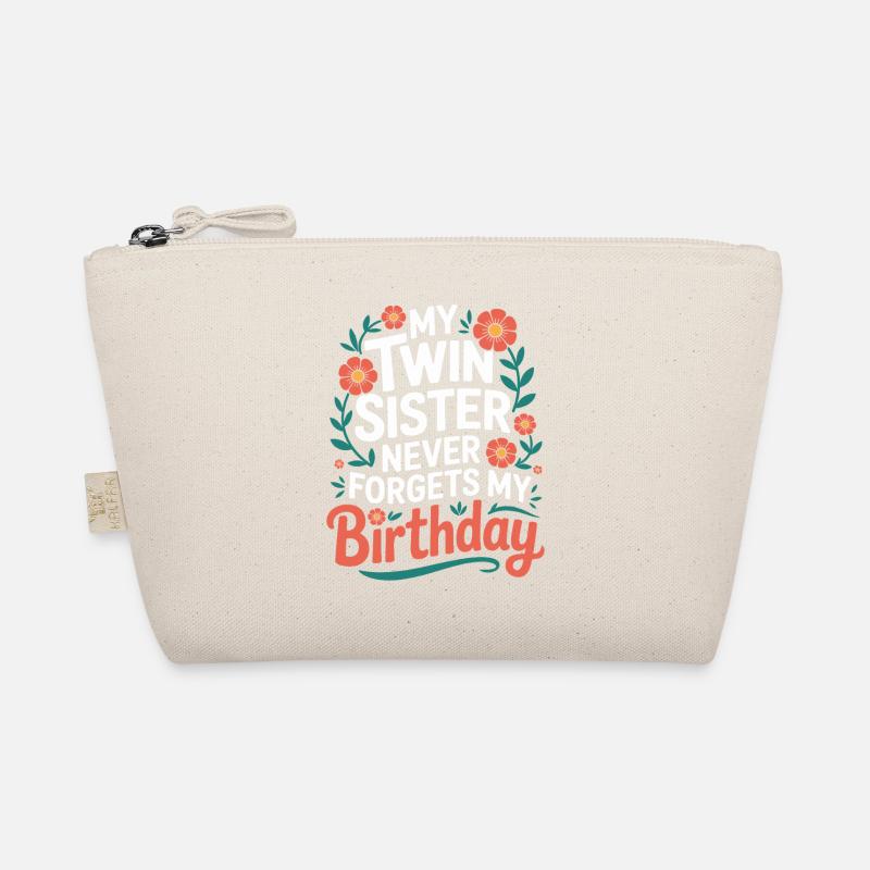 Zwillinge Zwillingsschwester Geburtstag Bio-Täschchen