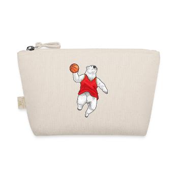 Polar Bear Basketball Player Basketball Sports - Organic Pouch - nature - Front