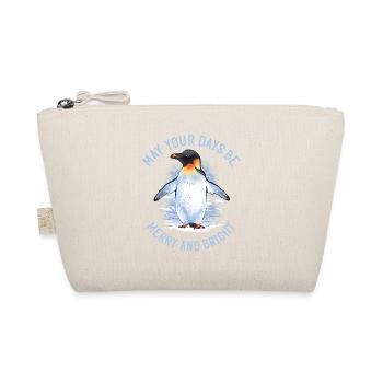 Que vos journées soient joyeuses – Pingouin empereur - Trousse biologique - nature - Devant