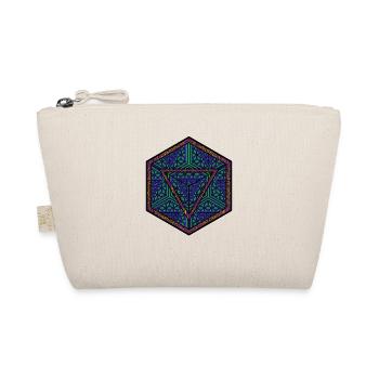 Mandala Kaleidoskop Dreieck Muster Psychedelisch - Bio-Täschchen - Natur - Vorne