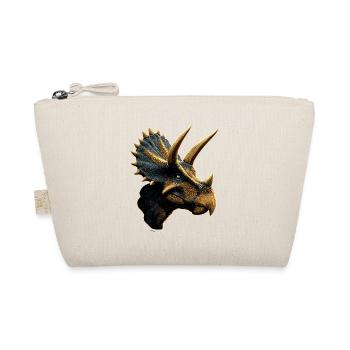 Triceratops Dinosaur Dinos Triceratops Dino - Organic Pouch - nature - Front