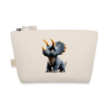 Triceratops Dinosaur Dinos Triceratops Dino - Organic Pouch - nature - Front