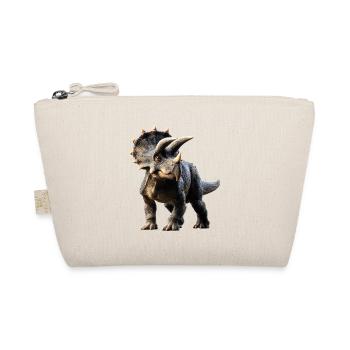 Triceratops Dinosaur Dinos Triceratops Dino - Organic Pouch - nature - Front