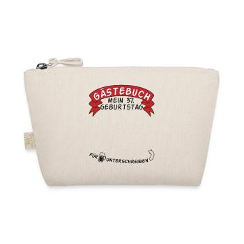 Guestbook My 37th Birthday Gift Idea - Organic Pouch - nature - Front