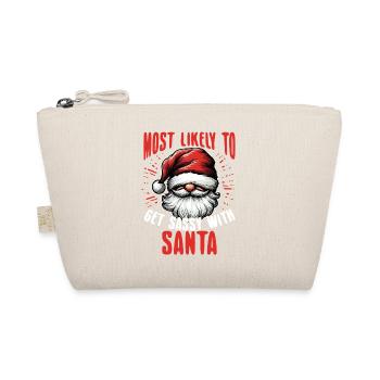 Most Likely To Get Sassy With Santa Funny - Bio-Täschchen - Natur - Vorne